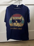 Retro I Do What I Want Cat Funny Cat Lover Unisex T-shirt