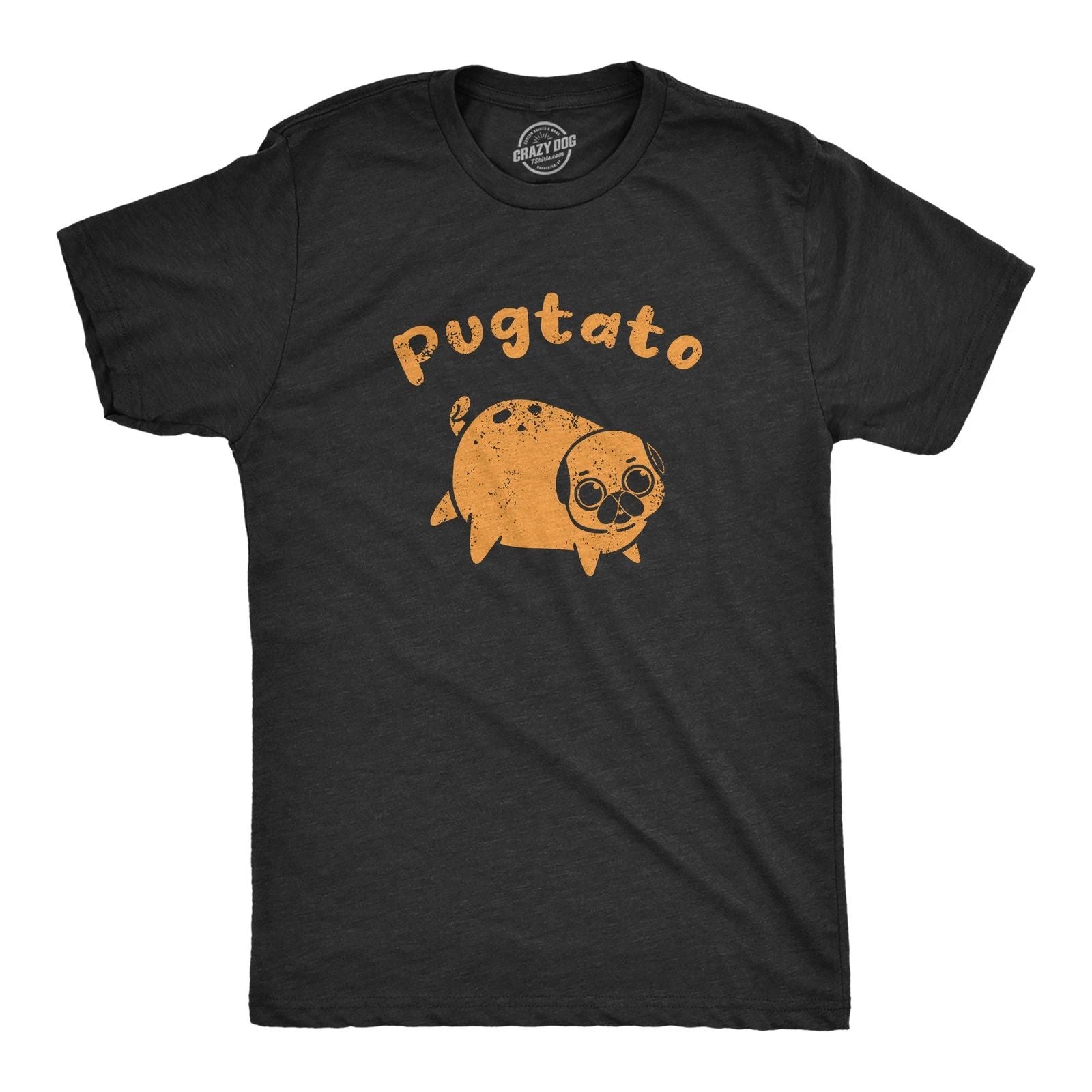 Mens Pugtato T Shirt Funny Cute Adorable Pug Potato Puppy Tee for Guys