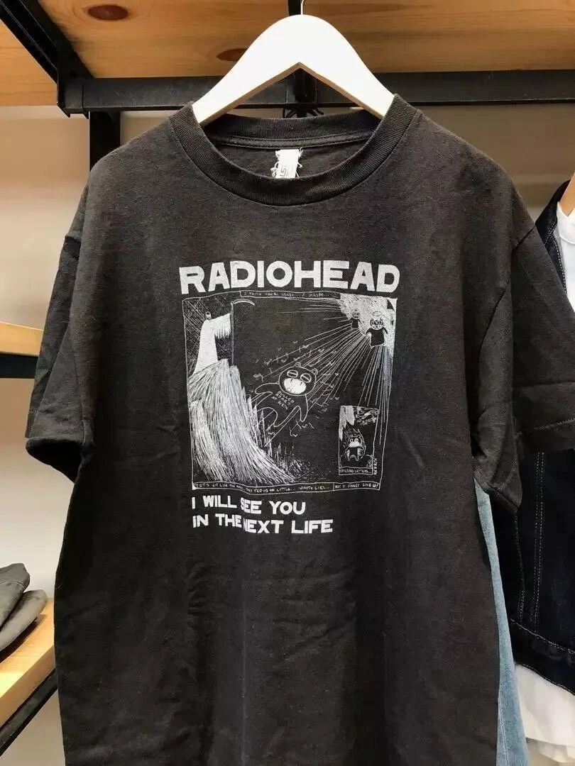 Radiohead Band 90s Graphic T-shirt, Size S To 5XL Basic Unisex
