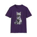 Purple Cat Graphic T-Shirt | Cute Cat Lover Gift, Animal T-Shirt, Pet [...]