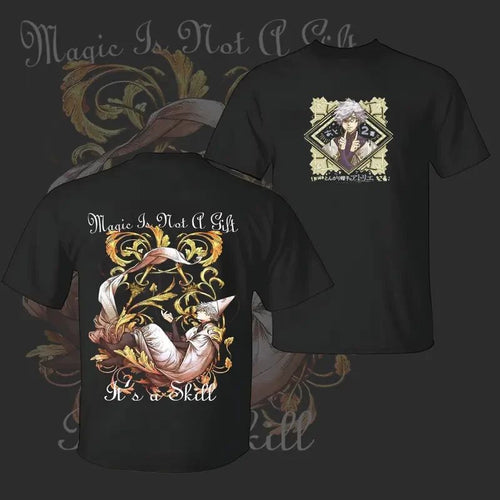 Anime Wizard Magic Shirt Gothic Fantasy Graphic Tee Men