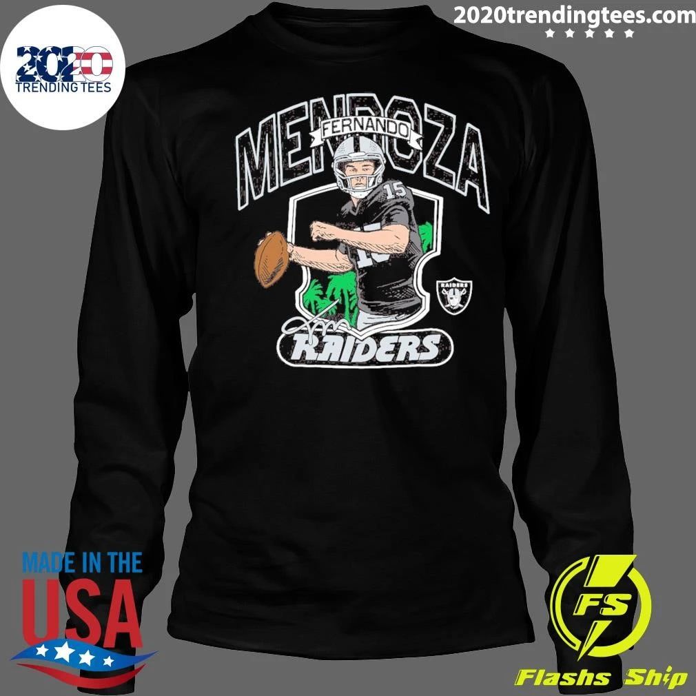 Las Vegas Raiders Fernando Mendoza Las Vegas Raiders Homage Caricature Player Tri-Blend Shirt