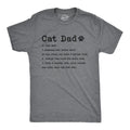 Mens Cat Dad Definition T Shirt Funny Father's Day Pet Kitty Animal Lover