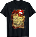 Cute Anime Christmas - All I Want For Christmas is a Dragon T-Shirt,Hoodie,Sweat