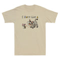 I Don't Give A Rats Ass Funny Mouse Walking Donkey Pattern Vintage Men's T-Shirt