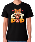 Cat Dad T-Shirt Cute Kitten Graphic Funny Cat Lover Gift Unisex Tee
