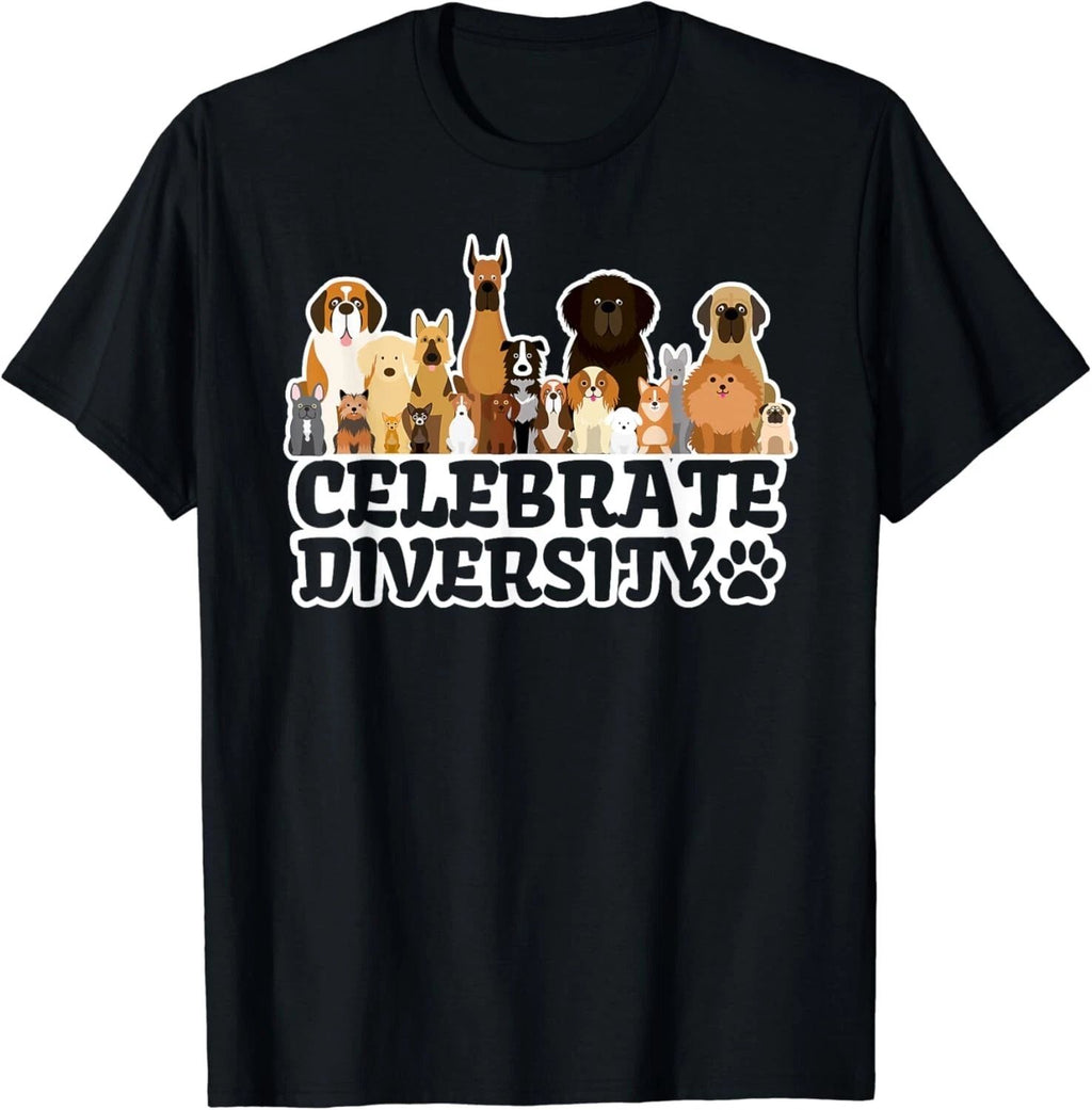 Funny Dog Lover Shirt _Celebrate Diversity_  Cute Dog Lover Gift Unisex T-Shirt