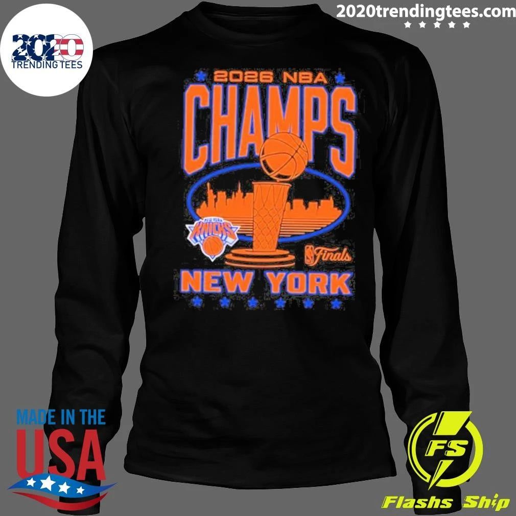New York Knicks 2026 NBA Finals Champs Skyline Shirt