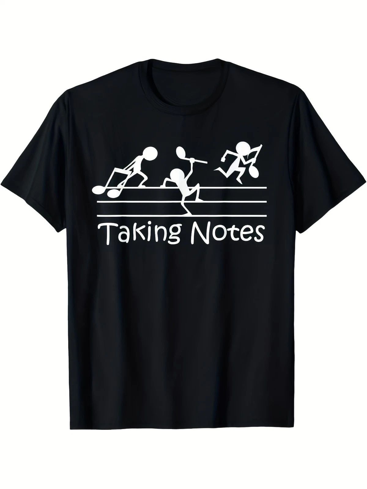 Vintage Treble Clef Sheet Music Graphic T-Shirt Funny Musician Humor Tee