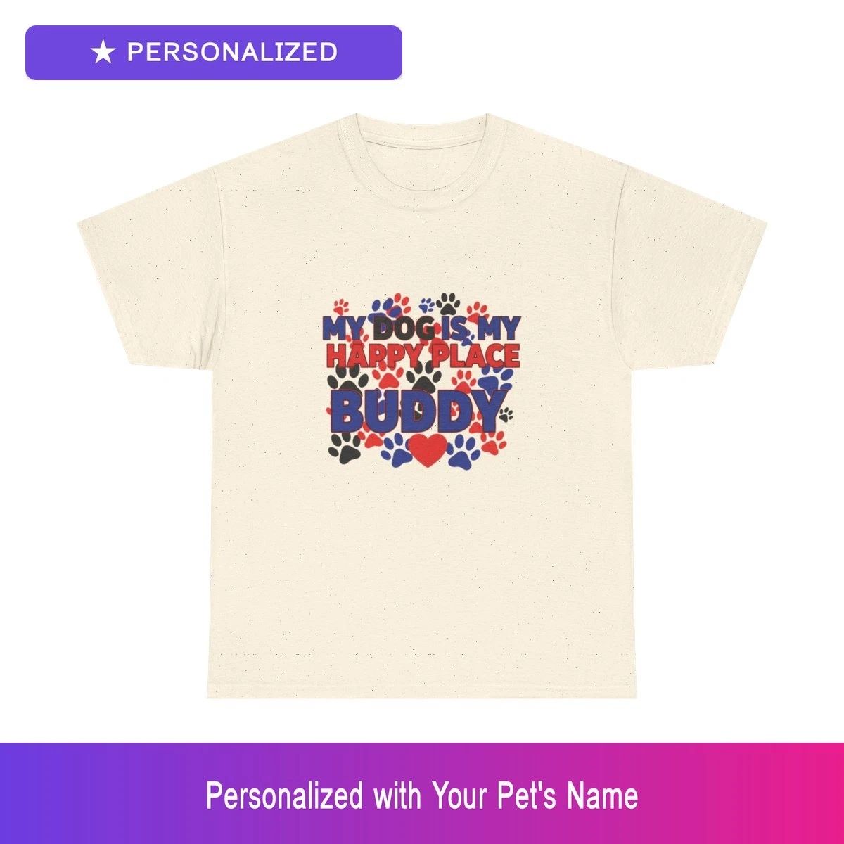 Custom Dog Shirt Personalized Pet Name Unisex Mens Womens Pet Lover Gift Tee