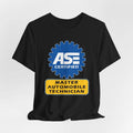 FUNNY ASE CERTIFIED AUTOMOBILE LOGO T-SHIRT AMERICAN USA SIZE S-5XL