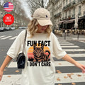 I Dont Care Wildlife Cat T-Shirt Cute Kitty Lover Gift Graphic Tee S-4XL