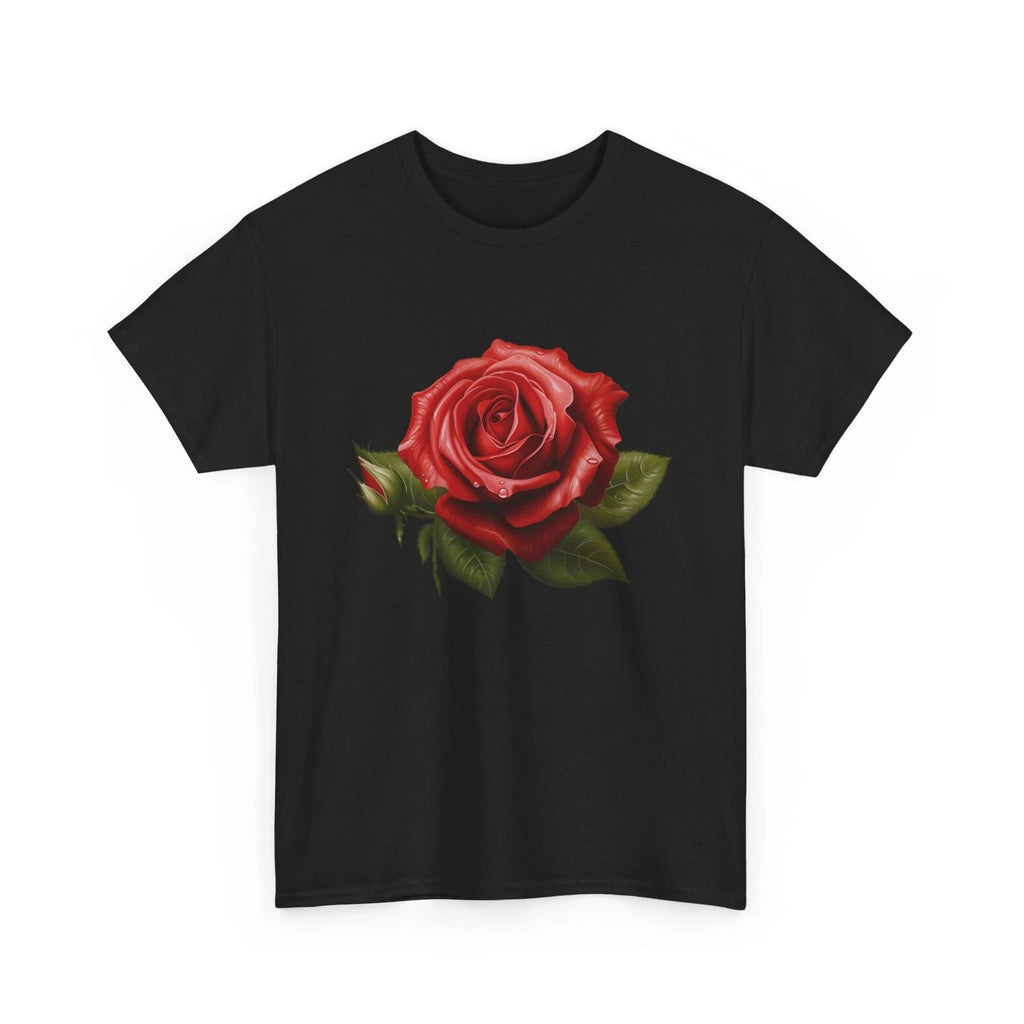 HOT Single Red Roses Flower of Cute Red Roses Flower Gardening T-Shirt