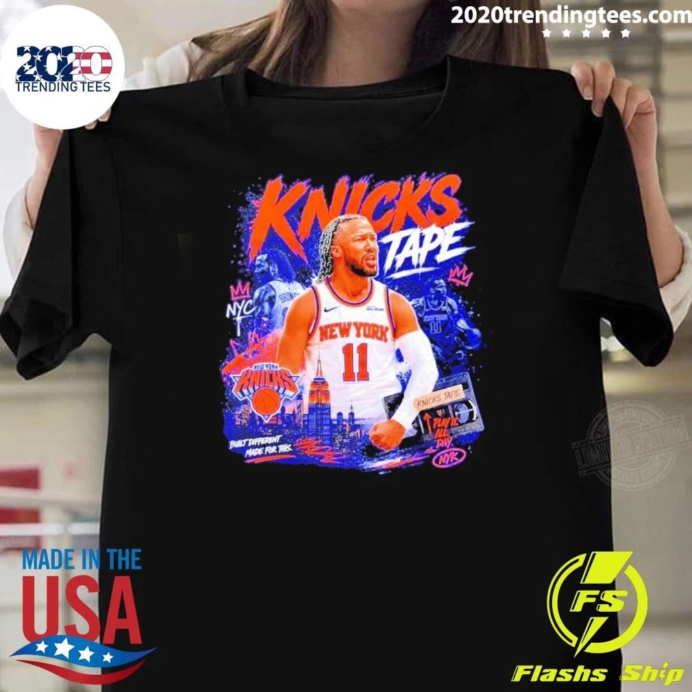 Jalen Brunson New York Knicks 2026 NBA Champions Knick Tape Graphic Shirt