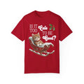 Christmas Cat Lover Tee Red Shirt