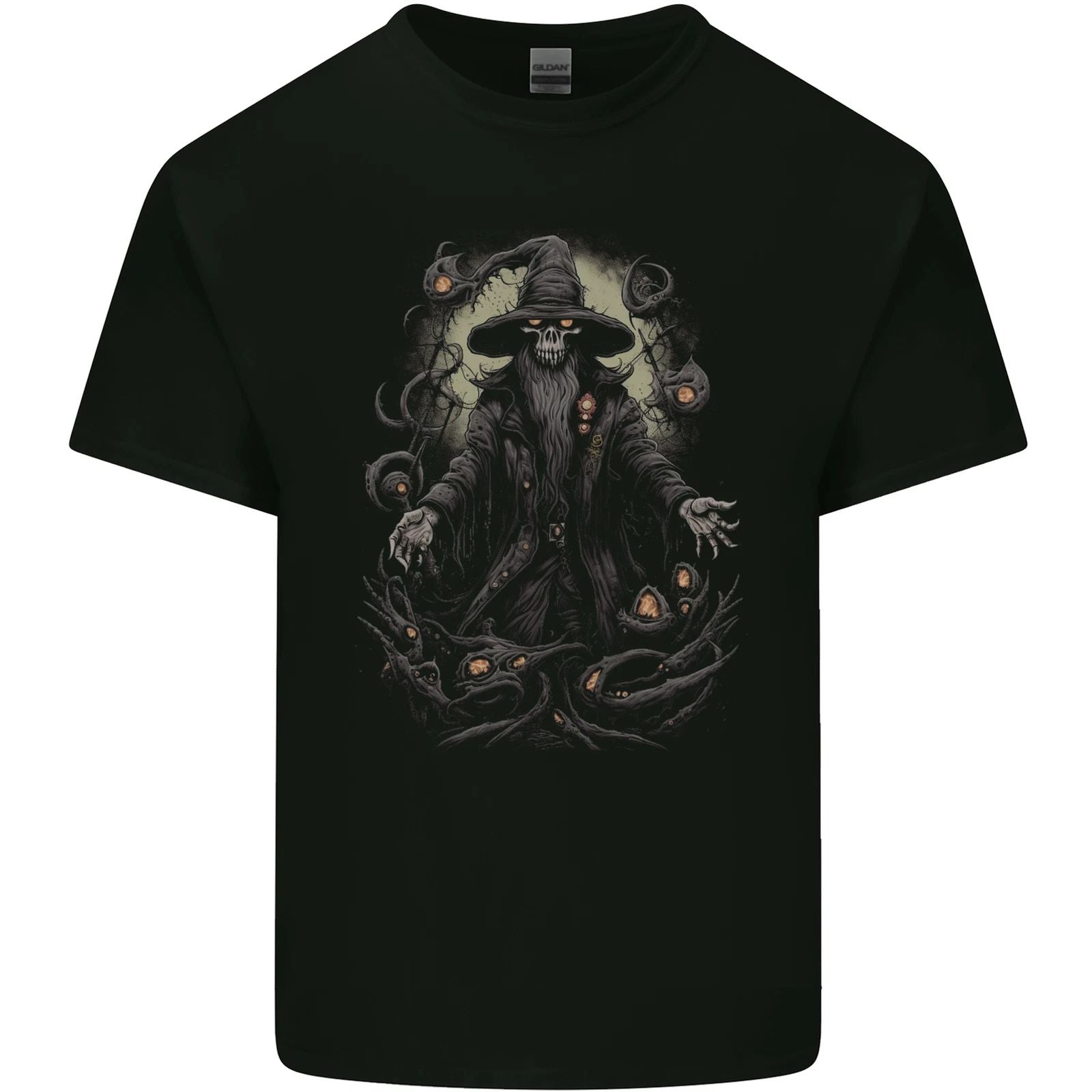 Fantasy Wizard Warlock 5 Mens Cotton T-Shirt Tee Top