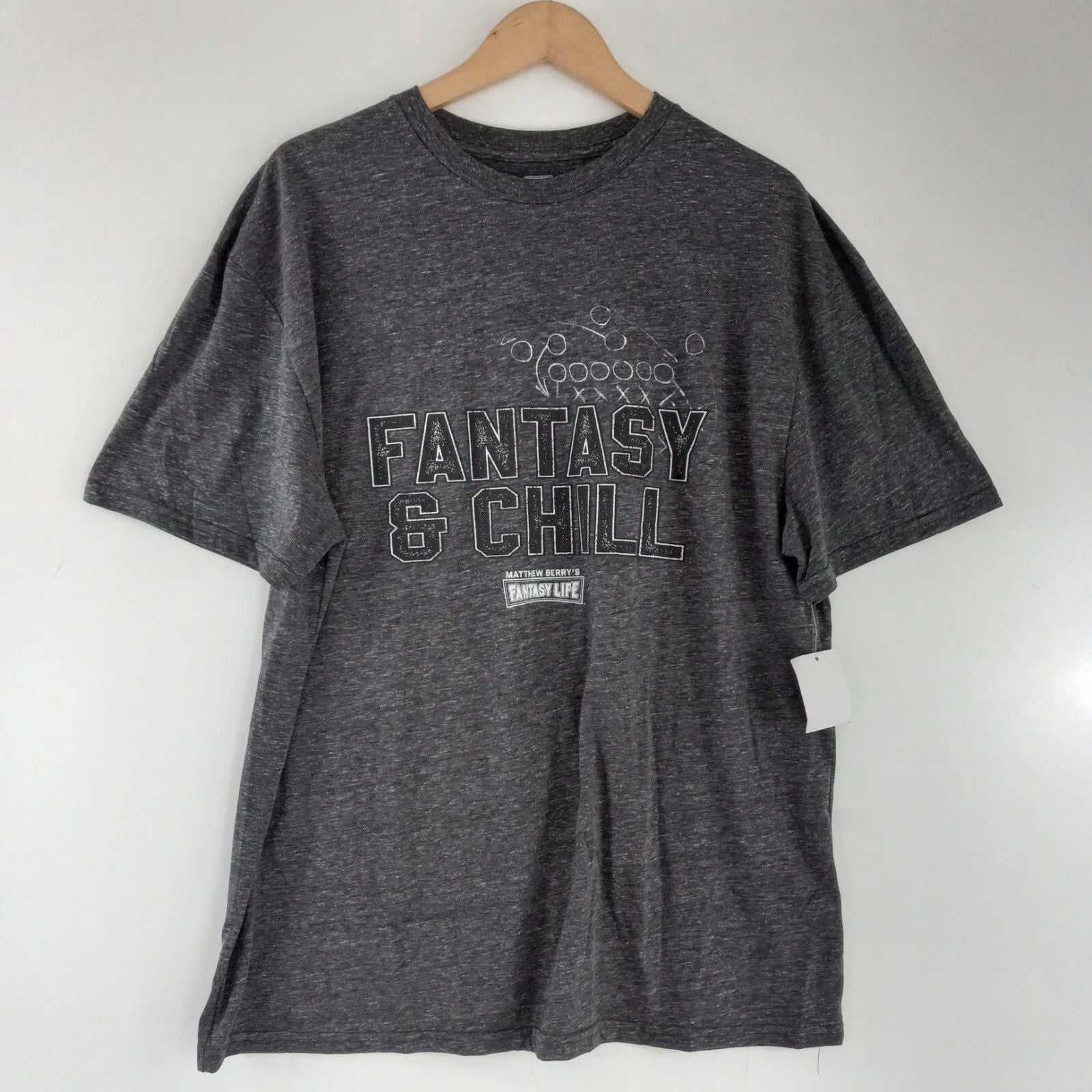 Matthew Berry's Fantasy & Chill Tee Shirt Men's Size XXL Crew Neck Short Sleeve