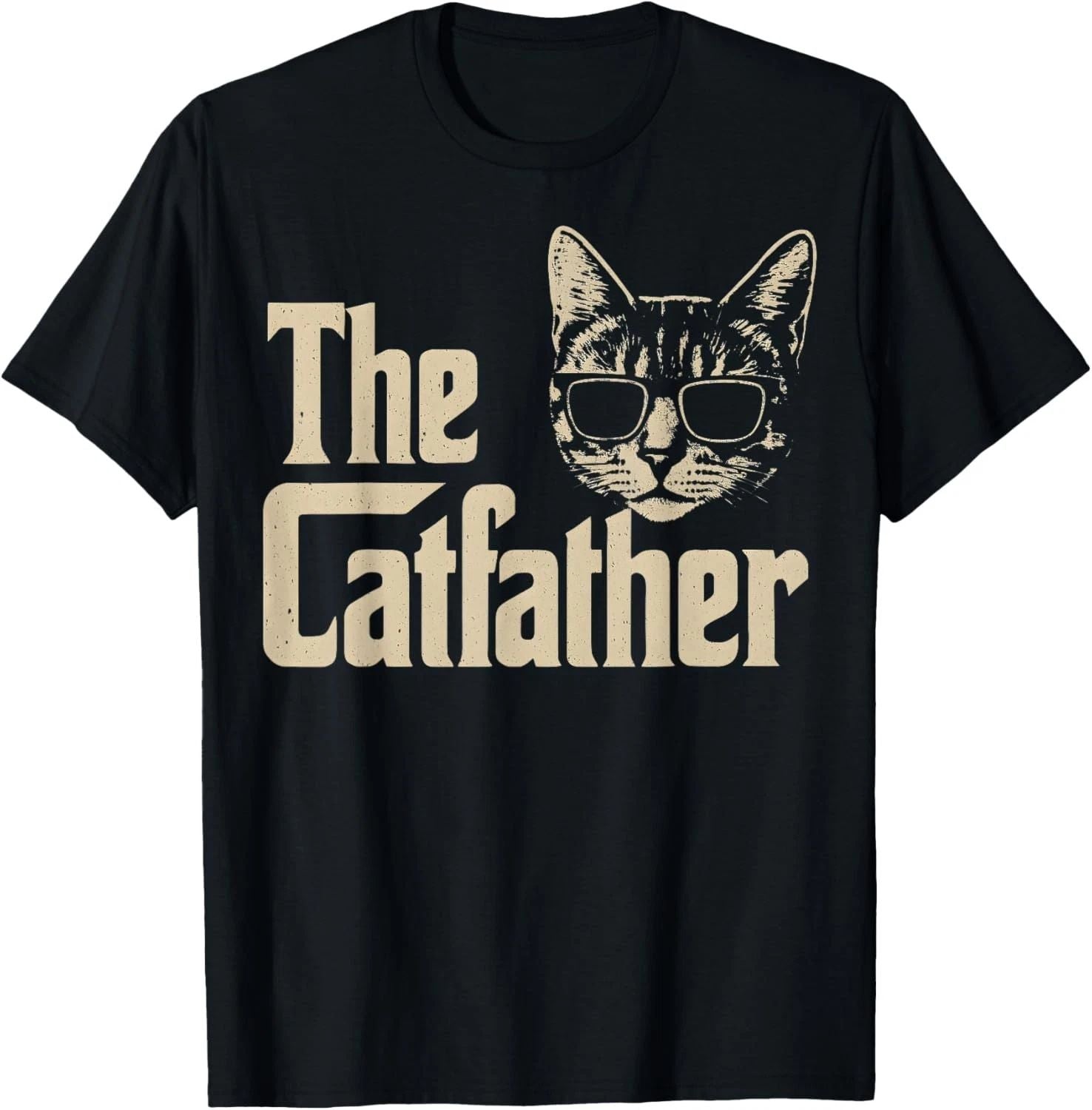 The CatFather Funny Cat Dad Apparel Cat Lover Gifts For Men  unisex T-Shirt