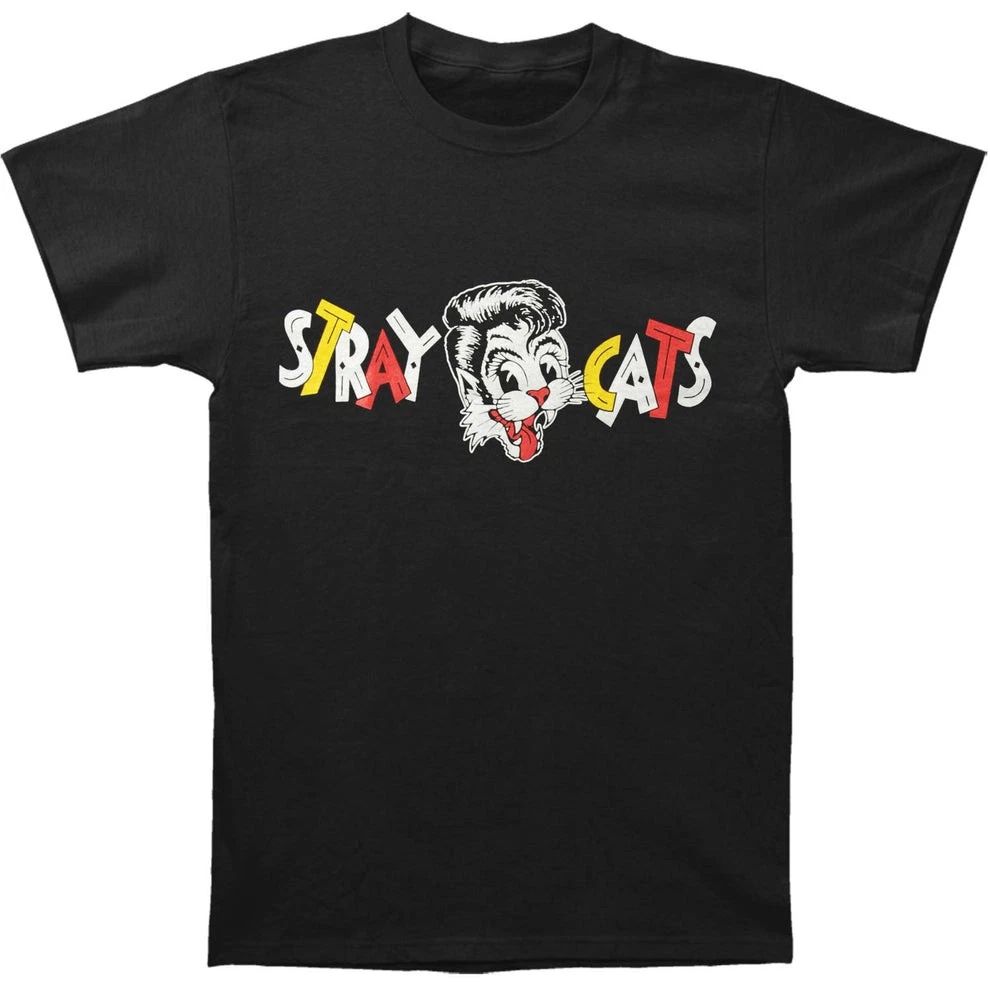 Stray Cats Chest Logo T-shirt Tour Concert Gift For Fan