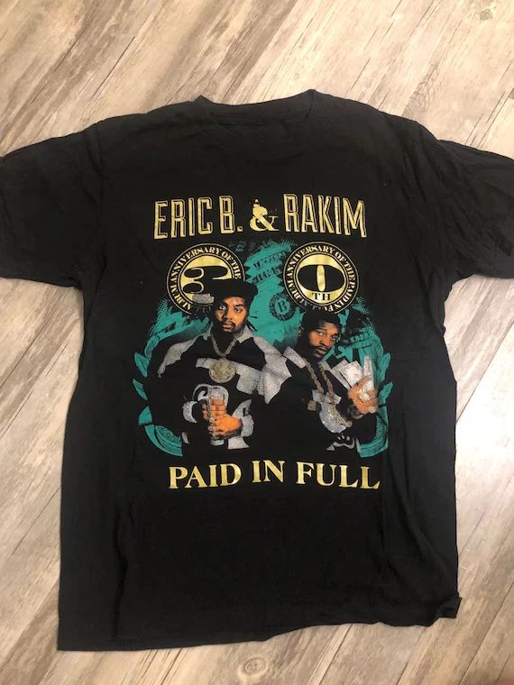Vintage T Shirt Eric B and Rakim Short Sleeve All Size ZL757