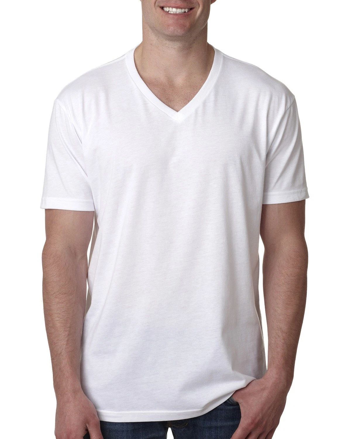 Next Level Apparel Men's CVC V-Neck Stylish T Shirt Casual Plain T-Shirt - 6240