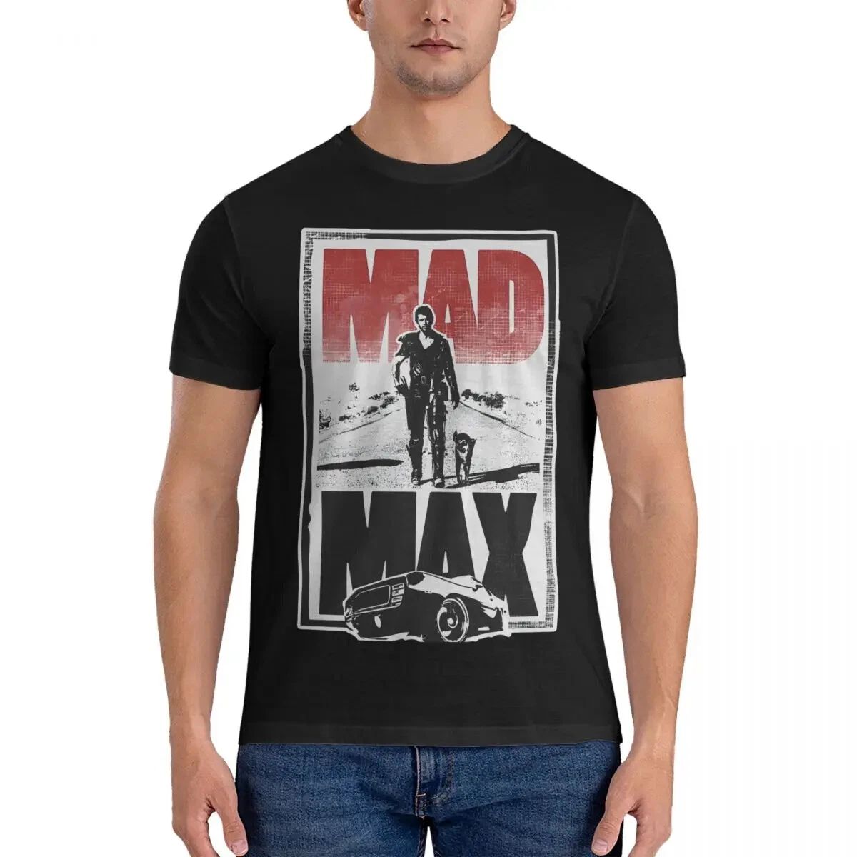 V8 Interceptor Men T Shirt Mad Max Vintage Tee Shirt Short Sleeve O Neck T-Shirt