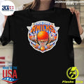 New York Knicks NBA Champions 2026 Logo Basketball Fan Skyline Shirt