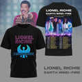 Lionel Richie Earth, Wind & Fire The Tour Continues AOP 3D T-Shirt