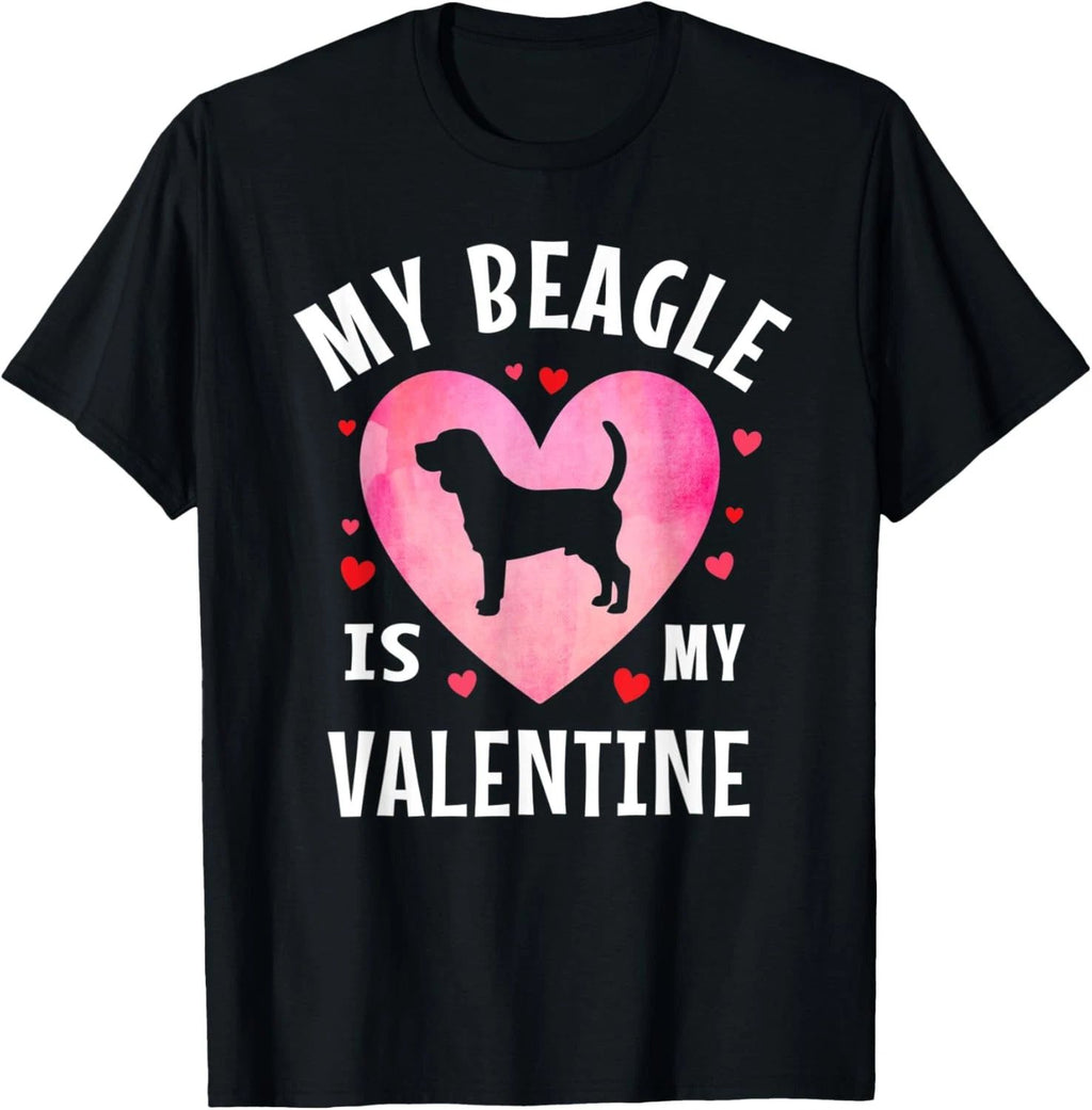 My Beagle is My Valentine Dog Lover Valentines Day T-Shirt
