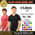 Tultex 207 Mens Short Sleeve Moisture Polyester V-Neck New Arrival Fit T-Shirt