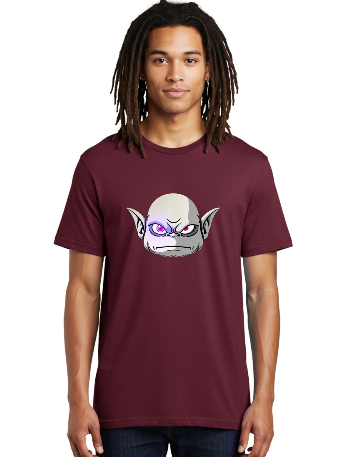 Goblin-Head Mens Graphic Tee, 100% Cotton, Casual Summer Wear