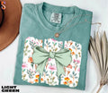 Coquette Bow Wildflowers Comfort Tee Aesthetic Soft Cute Floral