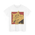 HOT Cat Bite T-shirt, Cats Lovers Japanese Anime Women Men Vintage T-shirt