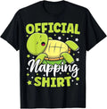 Official Napping Shirt Cute Kawaii Sleeping Turtle Lover T-Shirt