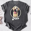 Custom Pet Photo Name Comfort Tee Personalized Dog Lover
