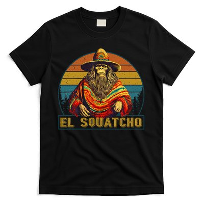 Vintage El Squatcho Bigfoot Retro Saquatch T-Shirt