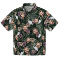 Vintage Egret Tropics | Aloha Custom Hawaiian Shirts with Faces or Logos