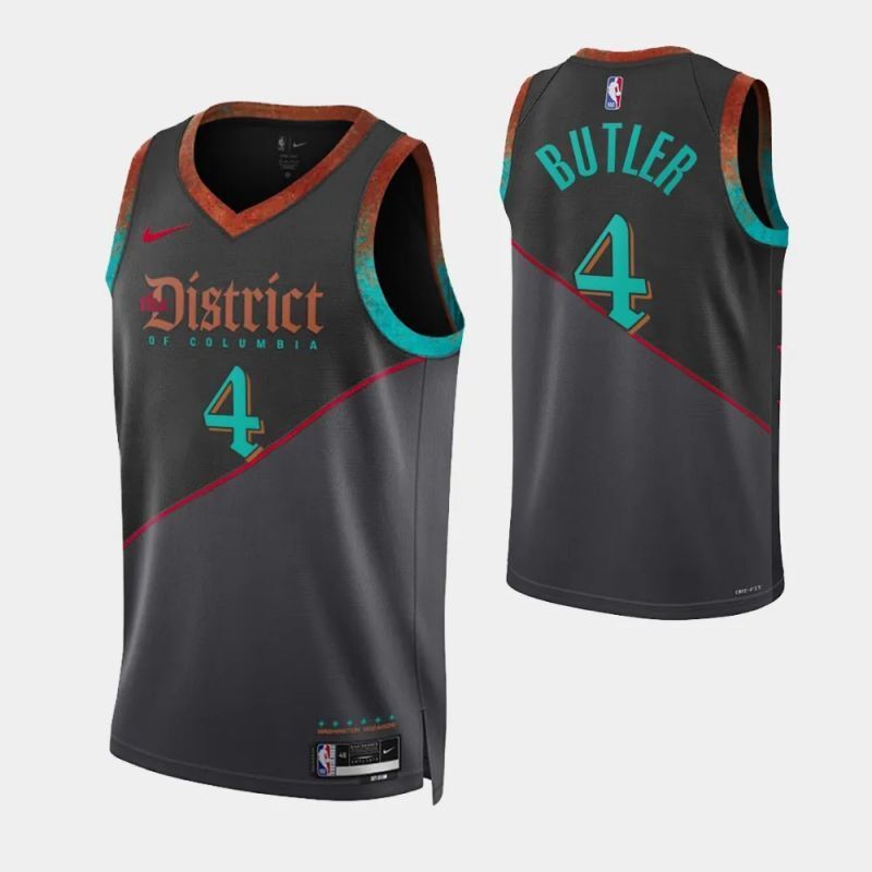 washington wizards #4 jared butler 2023-24 city edition swingman jersey