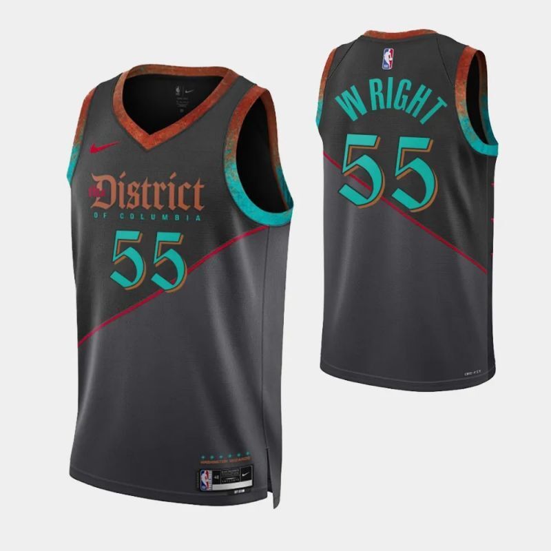washington wizards #55 delon wright 2023-24 city edition swingman jersey