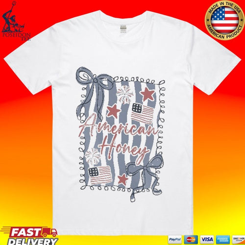 American Honey Coquette 4th Of July T-shirt