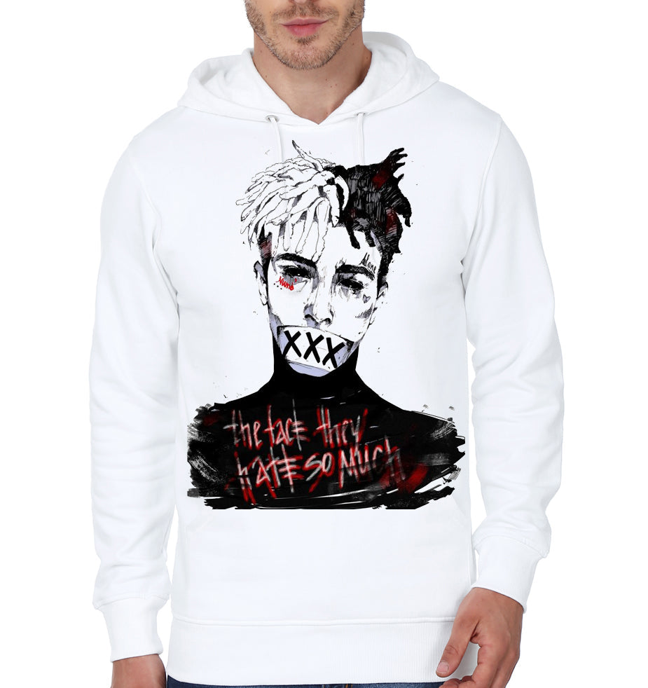 XXXtentacion White Hooded Sweatshirt