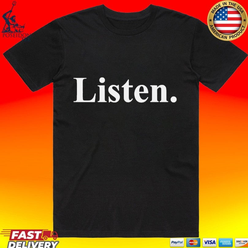 Zak Butters Wearing Listen T-shirt